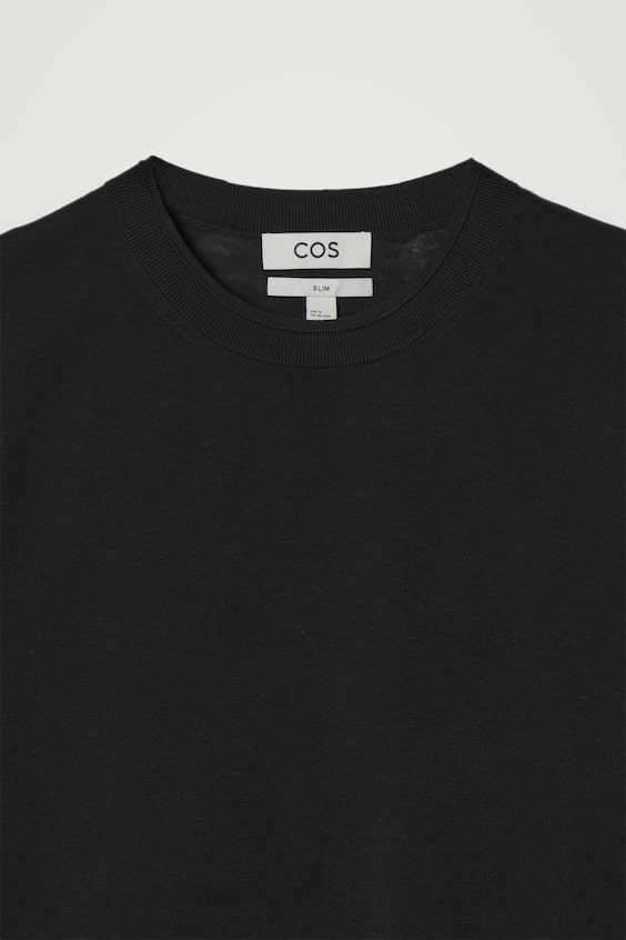HM SCHMAL GESCHNITTENES STRICK-T-SHIRT AUS SEIDE Tägliche Deals