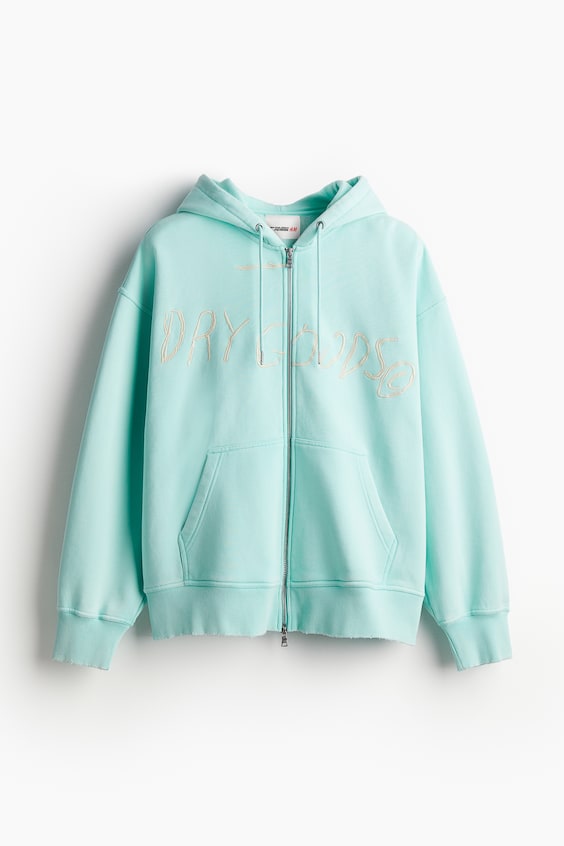 HM Hoodiejacke aus Baumwolle in Oversized Fit Sonderangebote