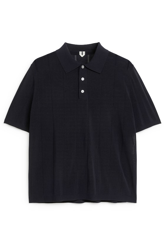 HM Poloshirt im Pointelle-Strick Super Sparpreis