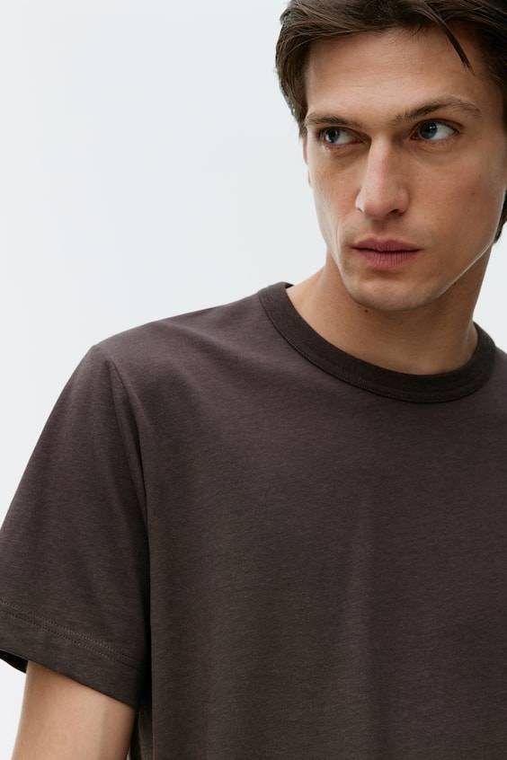 HM T-Shirt aus Baumwolle und Leinen Wochenangebot