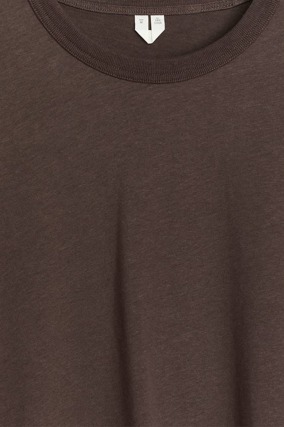 HM T-Shirt aus Baumwolle und Leinen Wochenangebot