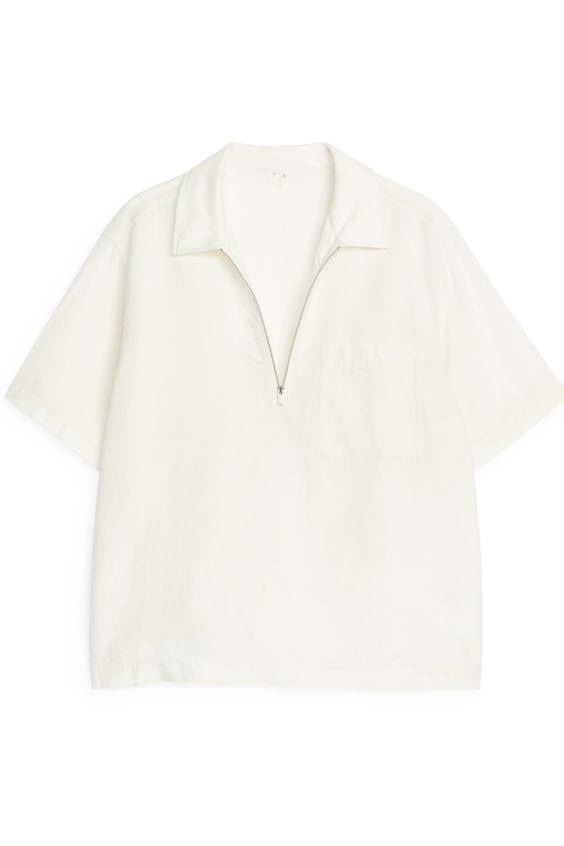 HM Shirt mit kurzem Reißverschluss Outlet