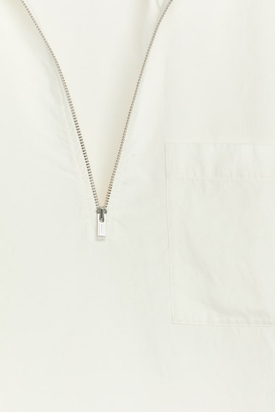 HM Shirt mit kurzem Reißverschluss Outlet