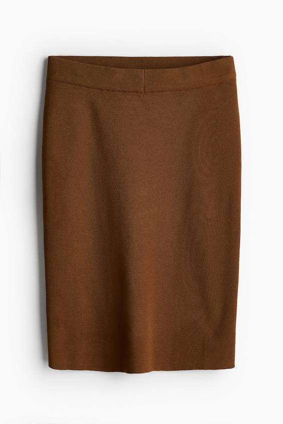 HM Rib-knit skirt Verkauf