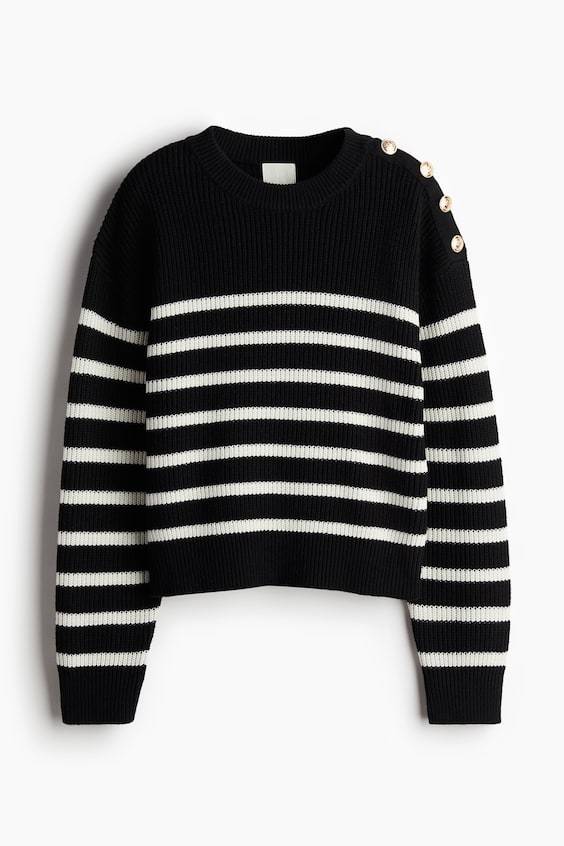 HM Pullover mit Zierknöpfen Günstiger Verkauf