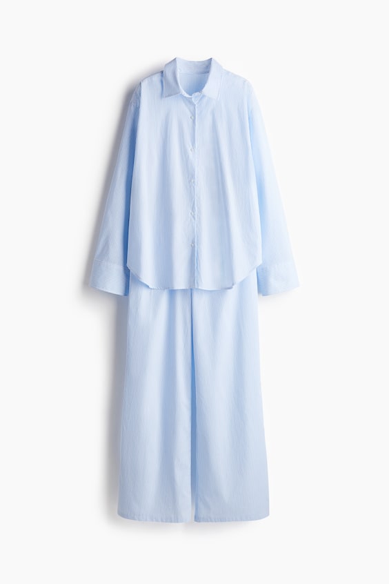 HM Pyjama aus Baumwollpopeline Kostenloser Versand