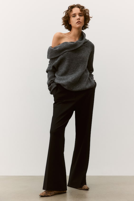 HM Schulterfreier Pullover Top Angebot
