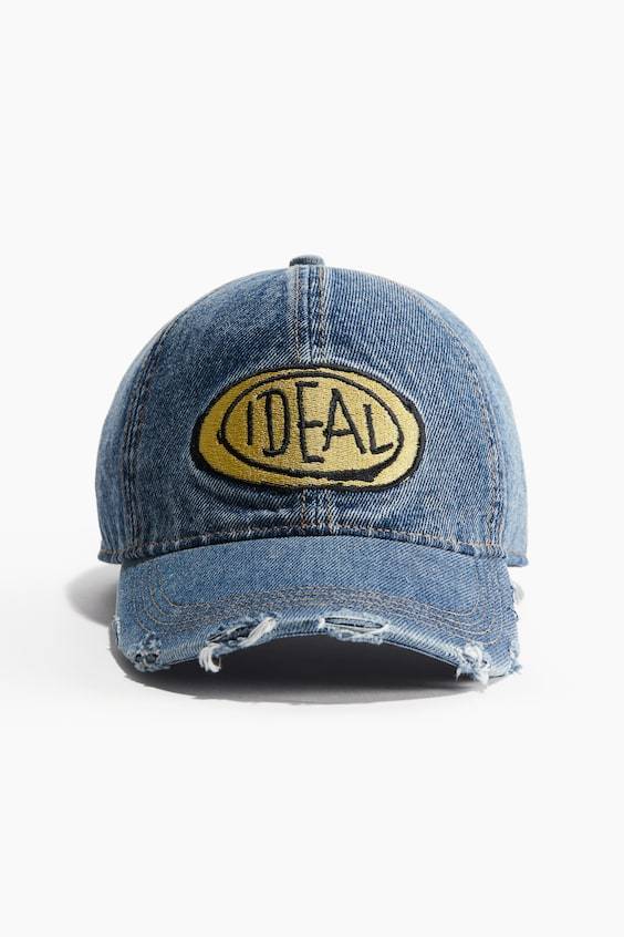 HM Cap aus Denim mit Motivstickerei Online Outlet