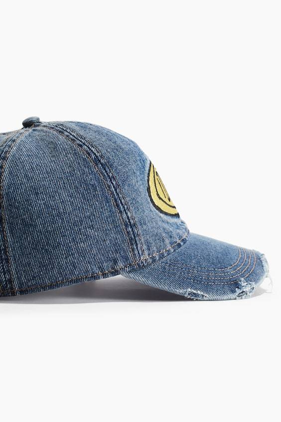 HM Cap aus Denim mit Motivstickerei Online Outlet