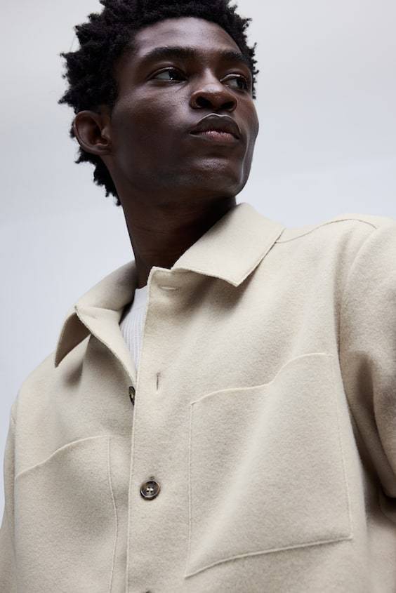HM Overshirt aus Wollmix Regular Fit Sonderangebote