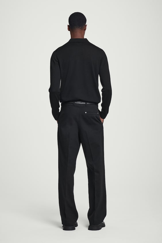 HM SCHMAL GESCHNITTENES POLOSHIRT AUS MERINOWOLLE Riesige Ersparnisse