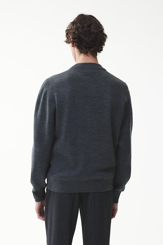 HM Feinstrick-Cardigan im Pilotenlook in Slim Fit VIP-Rabatte