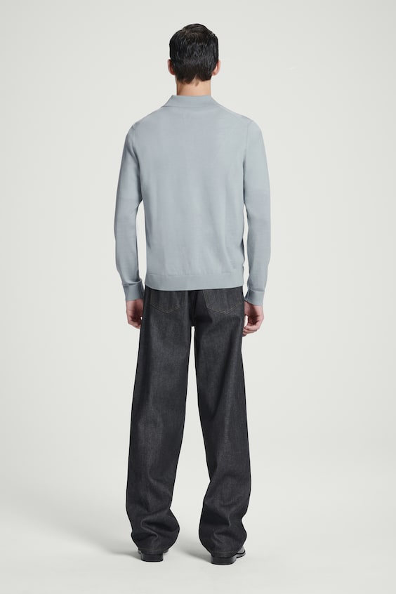 HM SCHMAL GESCHNITTENES POLOSHIRT AUS MERINOWOLLE Neueste Stile