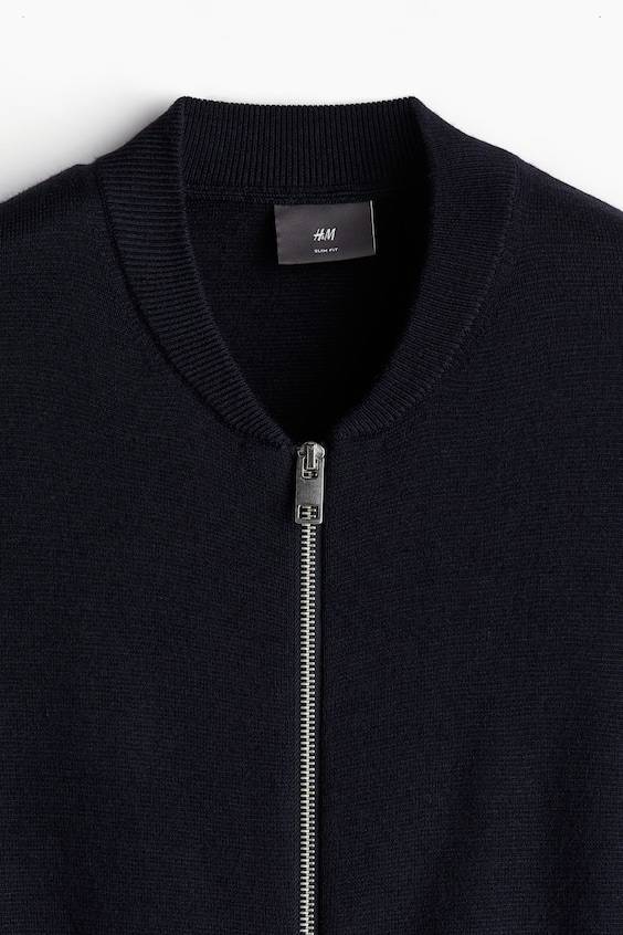 HM Feinstrick-Cardigan im Pilotenlook in Slim Fit Zeitbegrenzte Promotion
