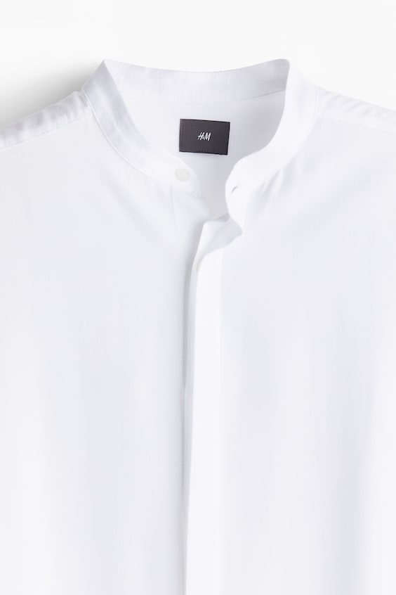 HM Grandad-Hemd aus Lyocell in Regular Fit Bis zu 65% Rabatt