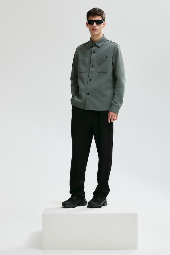 HM Overshirt aus Scuba in Regular Fit Nur für heute