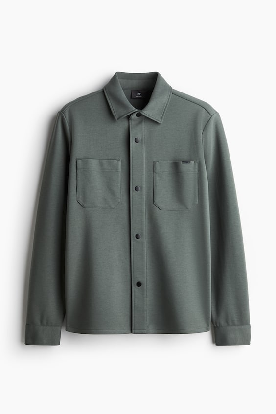 HM Overshirt aus Scuba in Regular Fit Nur für heute