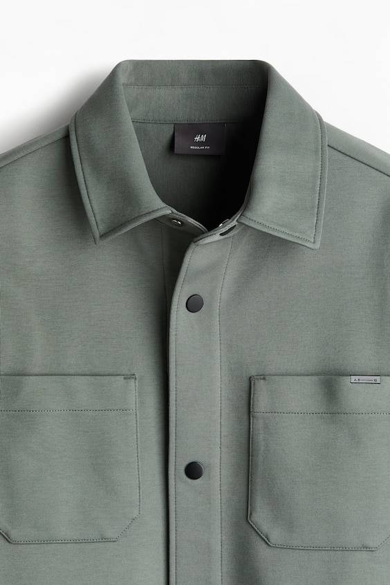 HM Overshirt aus Scuba in Regular Fit Nur für heute