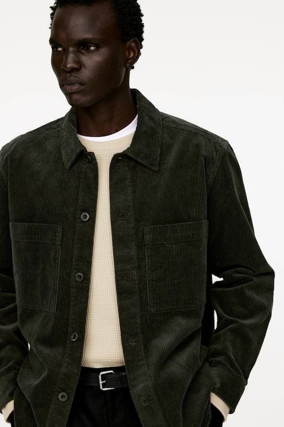 HM Overshirt aus Cord Bis zu 55% Rabatt