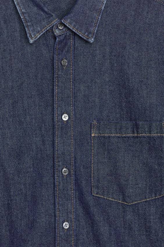 HM Legeres Jeanshemd Super Rabatt