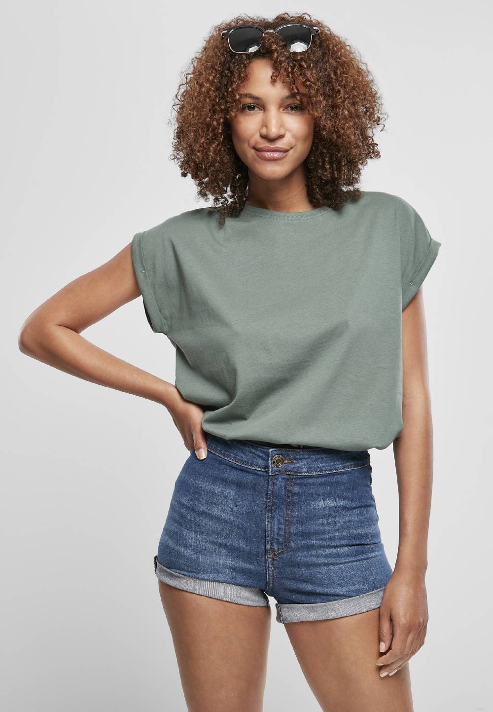 Urban Classics Shirt in Emerald Riesige Rabatte