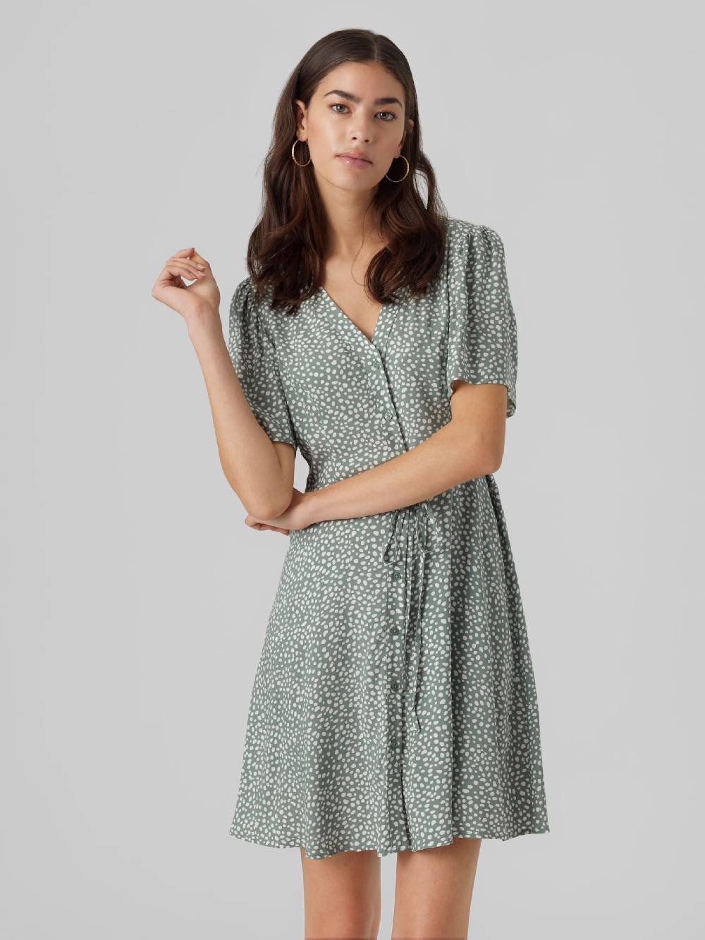 VERO MODA Shirt Dress 'VMAlba' in Pastel Green Outlet