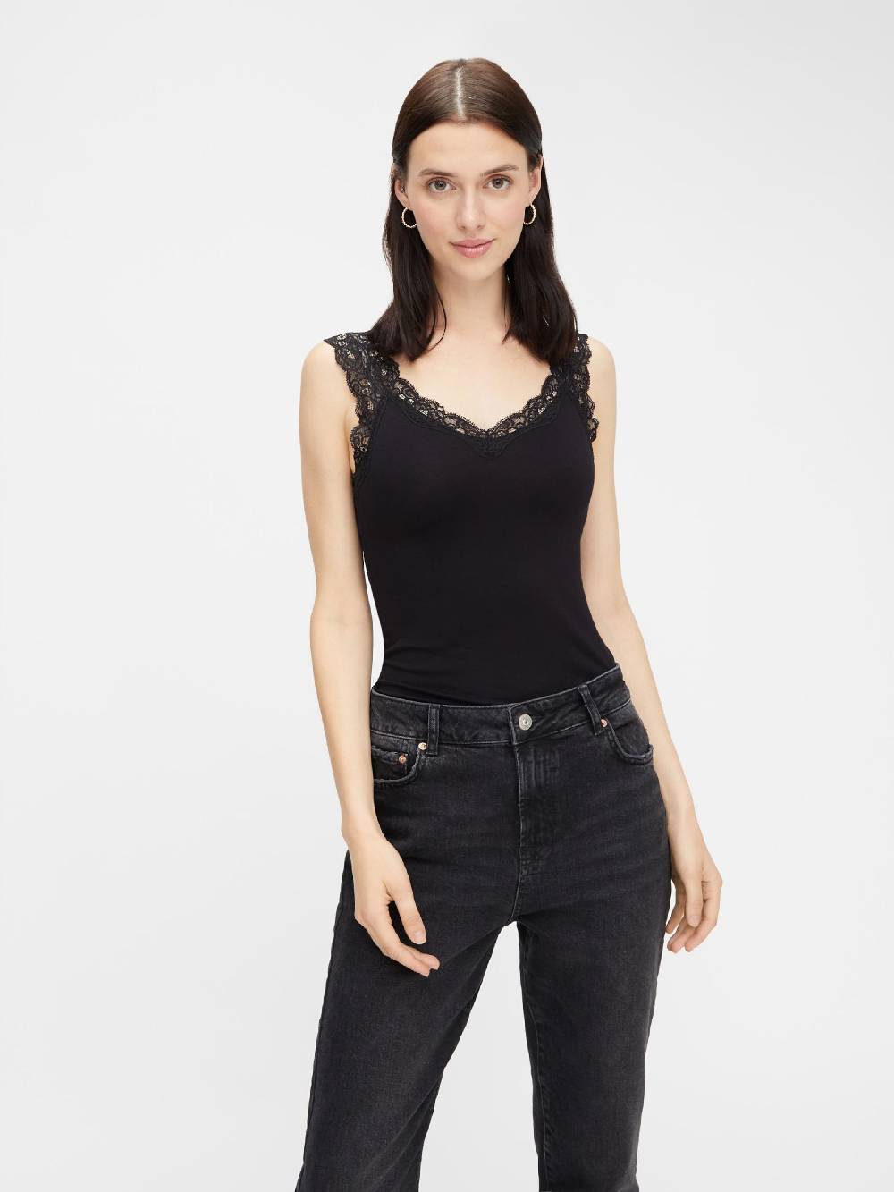 PIECES Top 'Barbera' in Black Blitzangebot