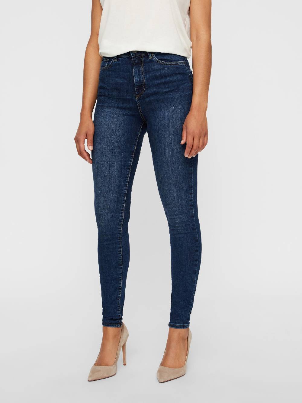 VERO MODA Skinny Jeans 'VMSophia' in Dark Blue Tiefpreis