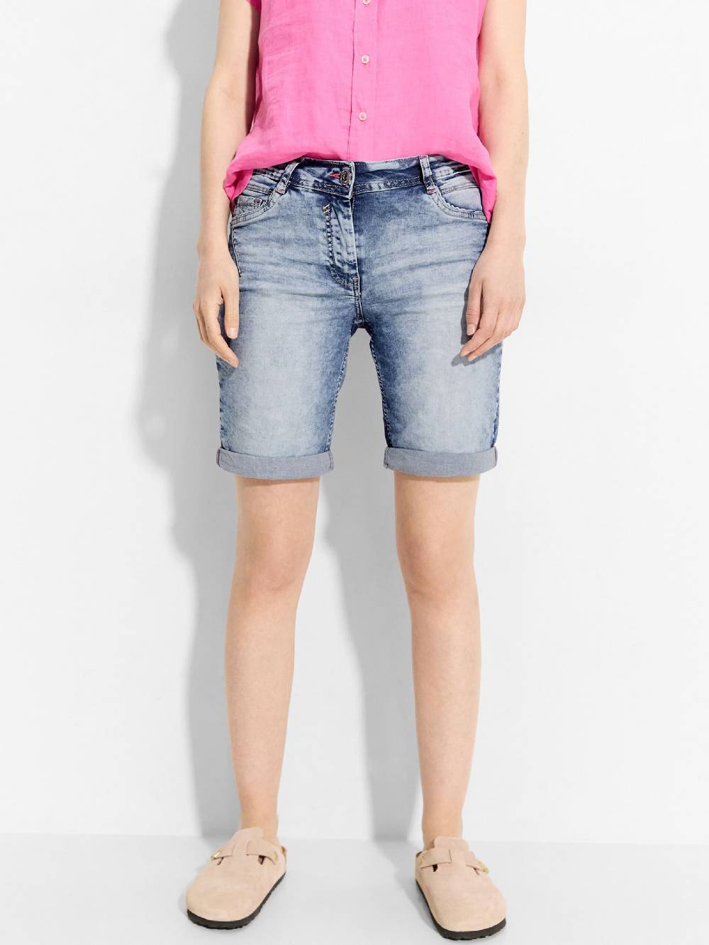 CECIL Loose fit Jeans 'Scarlett' in Blue Denim Neueste Stile