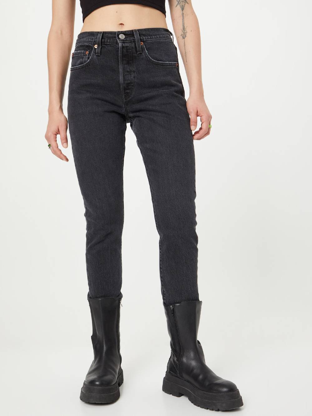 LEVI'S ® Slim fit Jeans '501' in Grey Denim Nur für heute