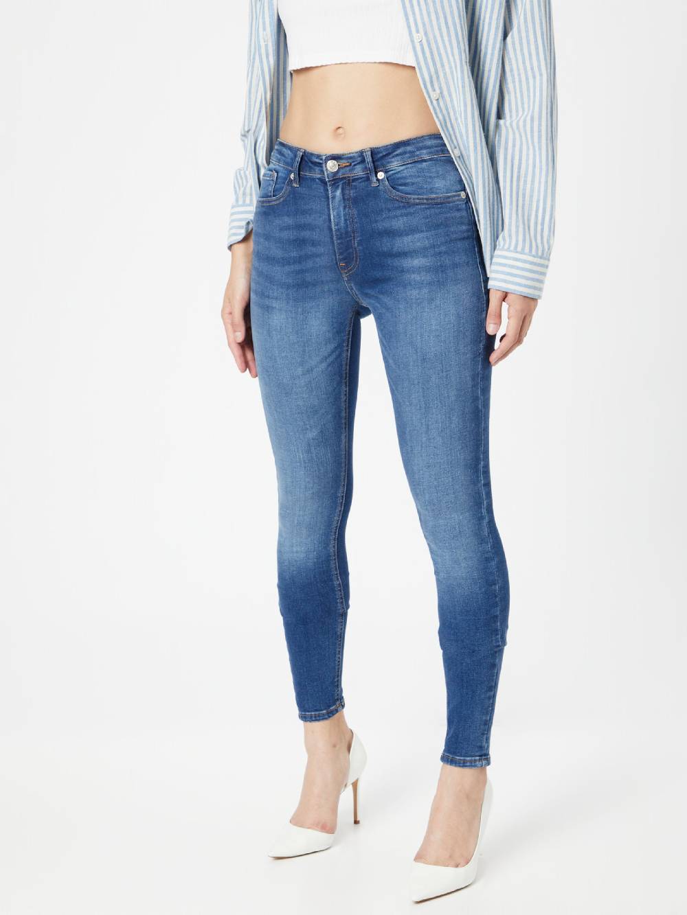 ONLY Skinny Jeans 'Paola' in Dark Blue Vierteljährliche Förderung