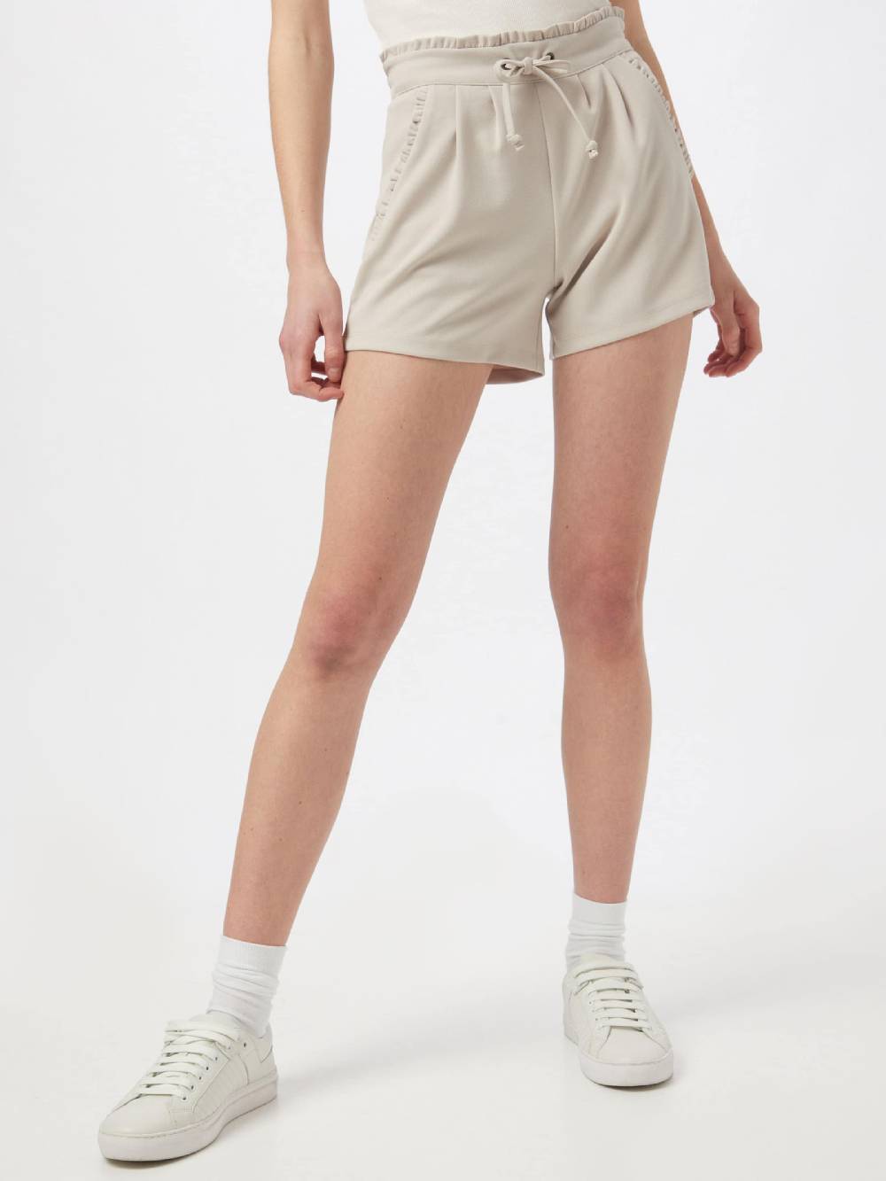 JDY Regular Pleat-Front Pants 'New Catia' in Kitt Blitzverkäufe