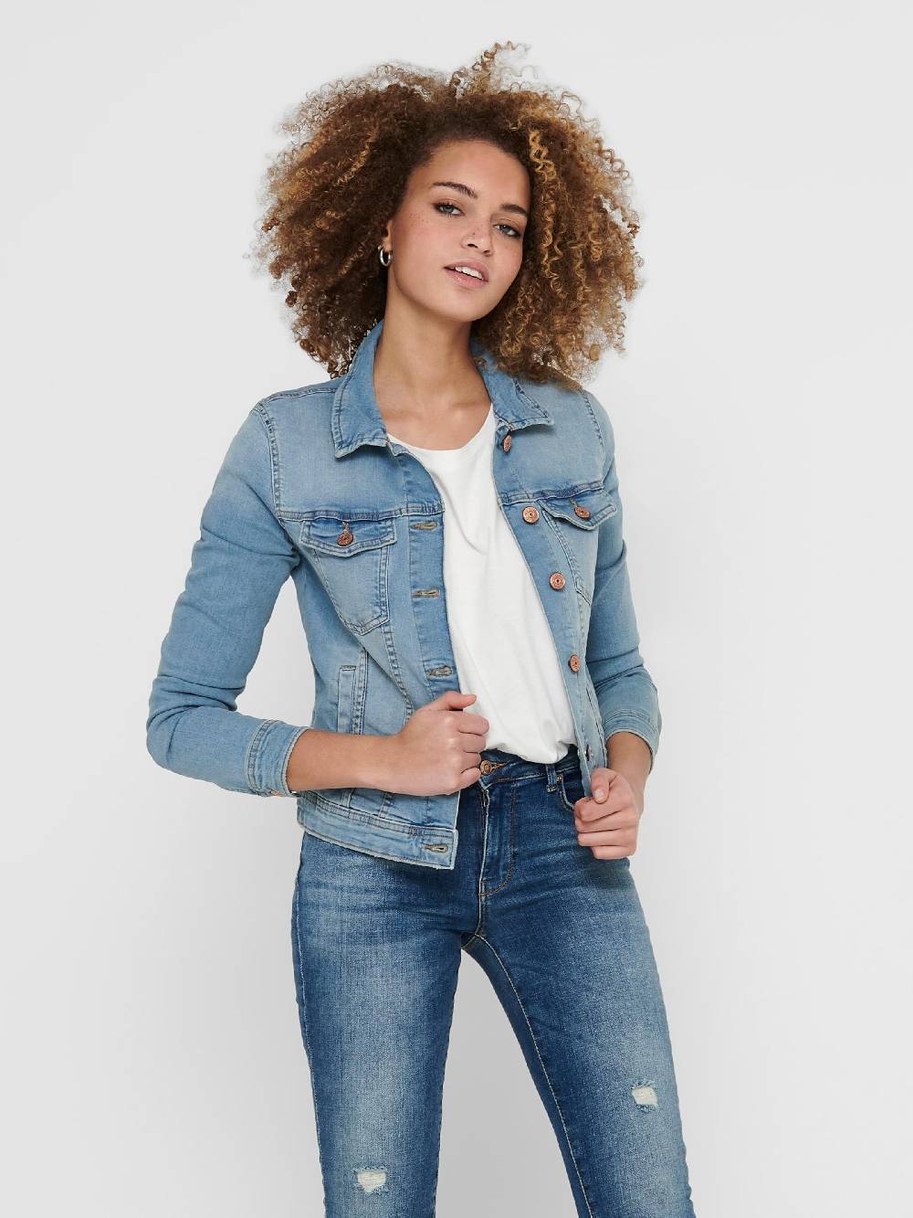 ONLY Between-Season Jacket 'ONLTia' in Blue Denim Fabrikpreis