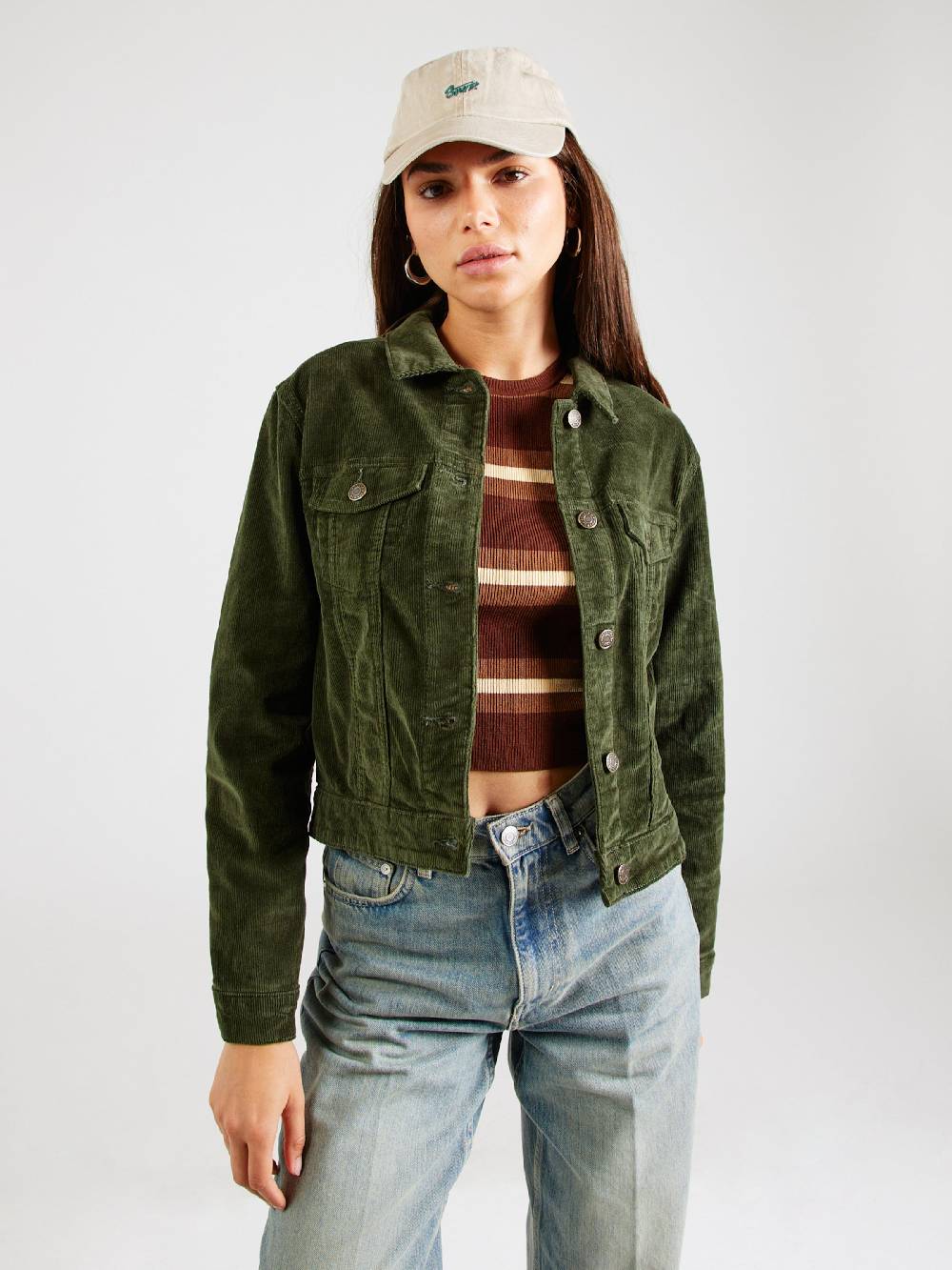 Noisy may Between-Season Jacket 'NMDEBRA' in Dark Green Jubiläumsangebot