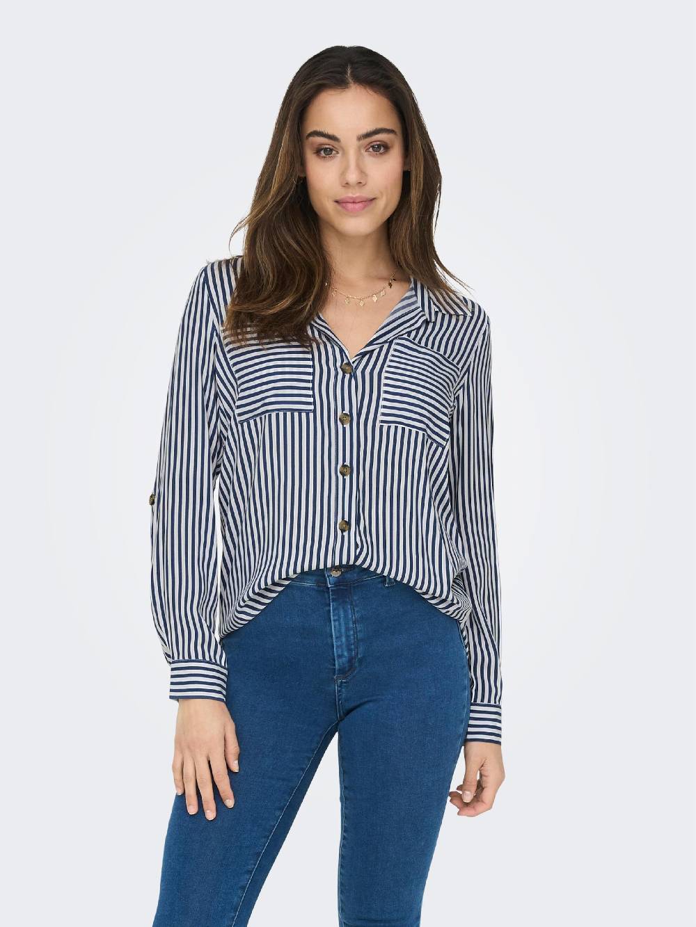 ONLY Blouse 'ONLYasmin' in Marine Blue JETZT KAUFEN