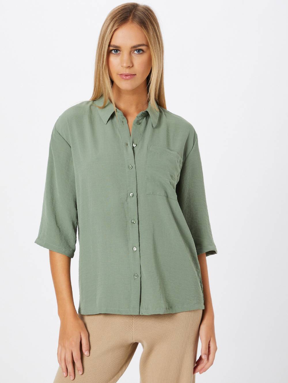 JDY Blouse 'Divya' in Olive Zeitbegrenzte Promotion