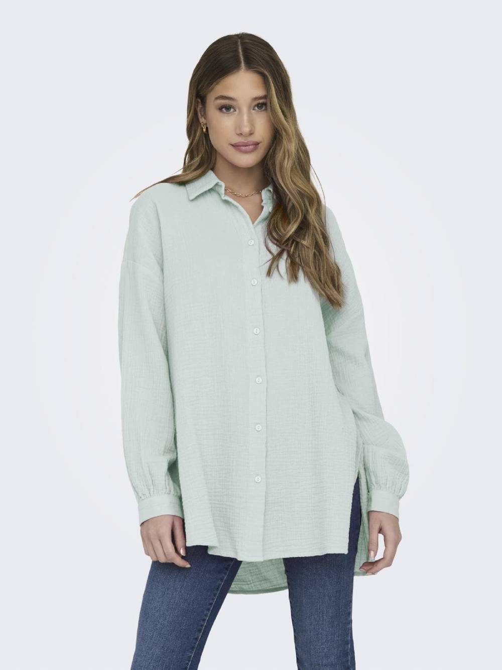 ONLY Blouse 'Thyra' in Mint Bis zu 50% Rabatt