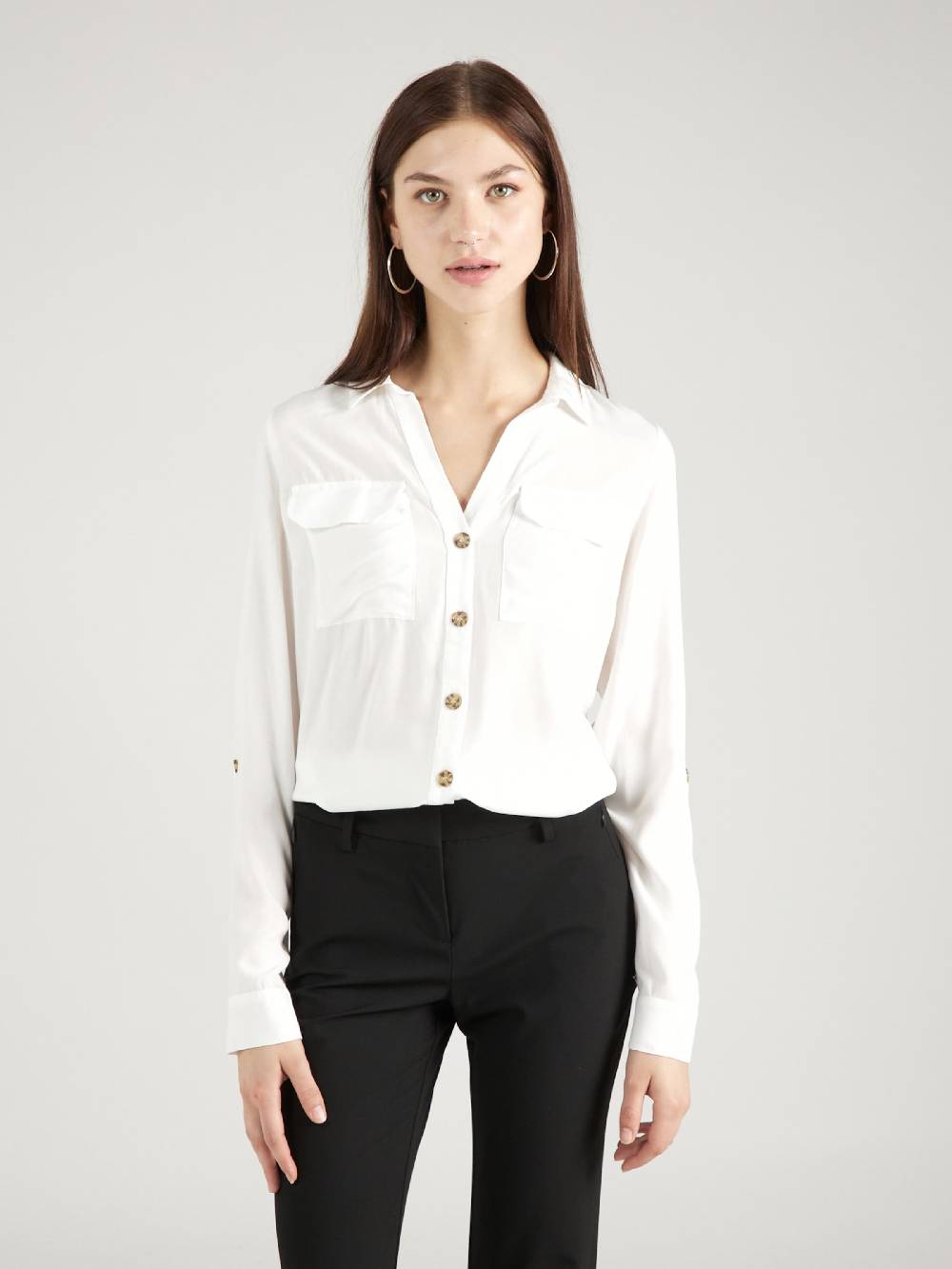 VERO MODA Blouse 'Bumpy' in White Bis zu 65% Rabatt