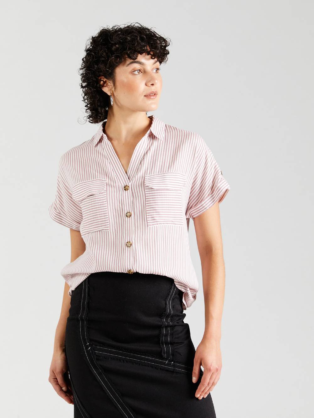 VERO MODA Blouse 'VMBUMPY' in Dusky Pink Super Rabatt