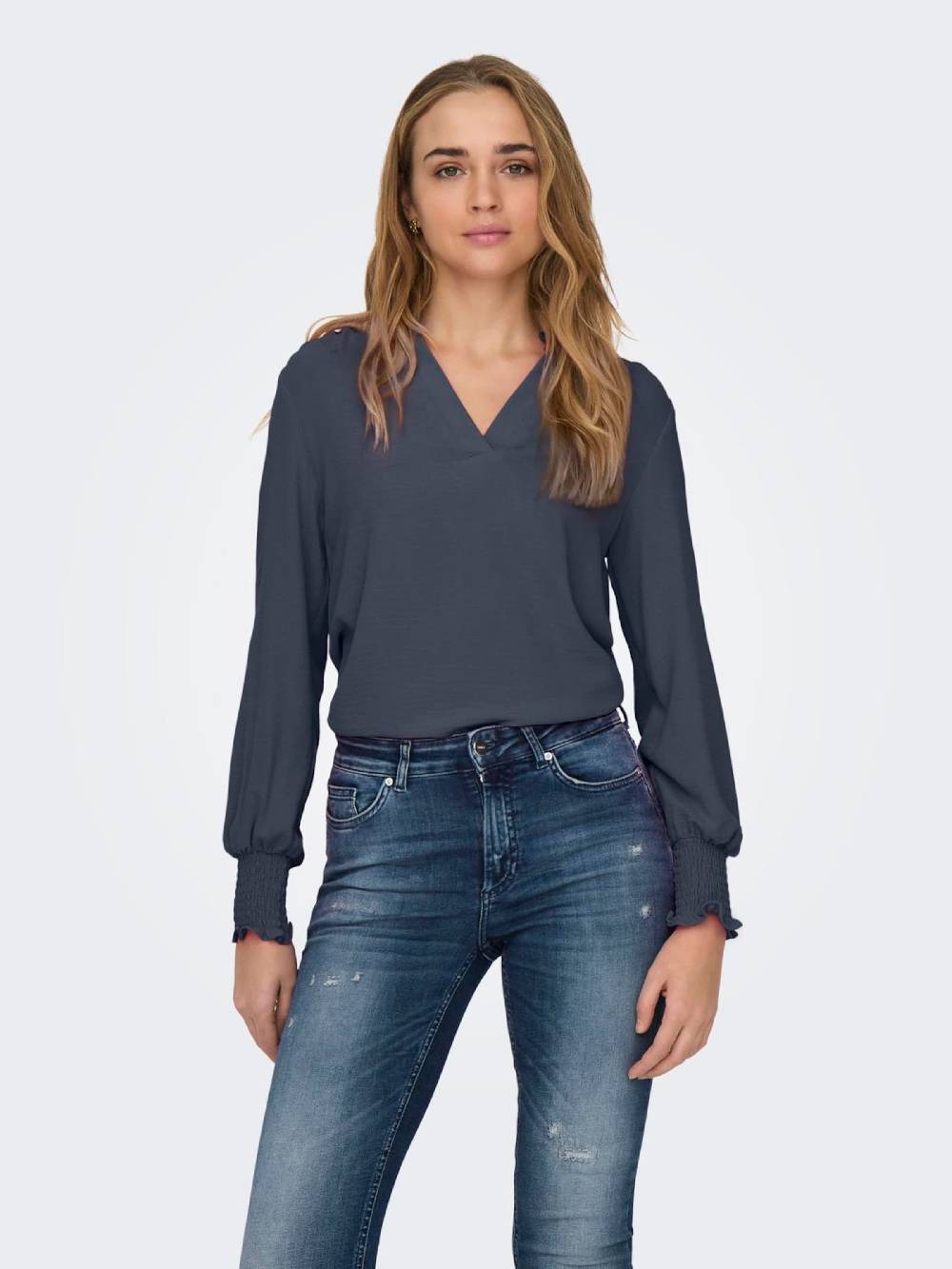 ONLY Blouse 'ONLMETTE' in Dark Blue Riesige Rabatte
