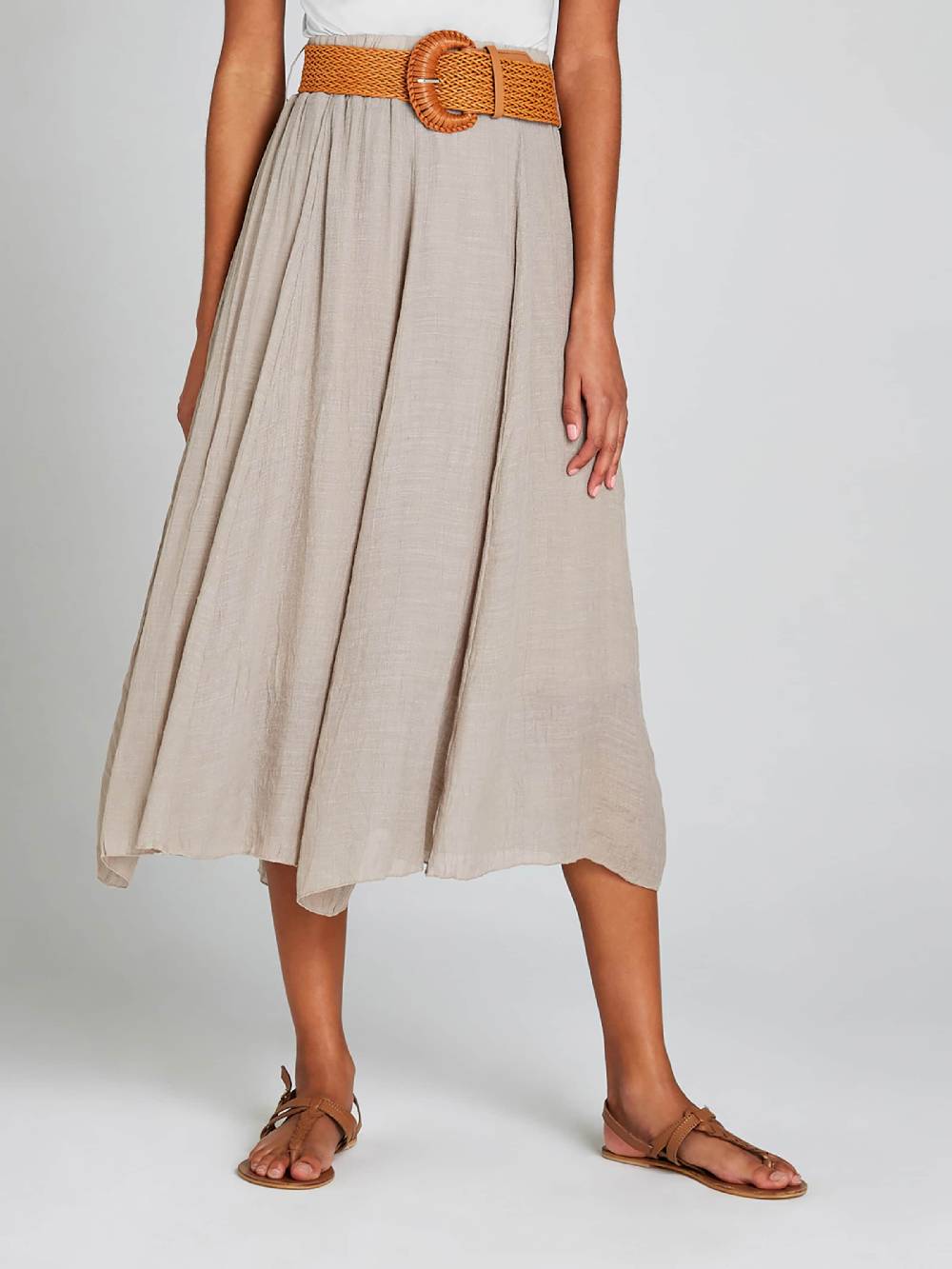 Apricot Skirt in Brown Speichern exportieren