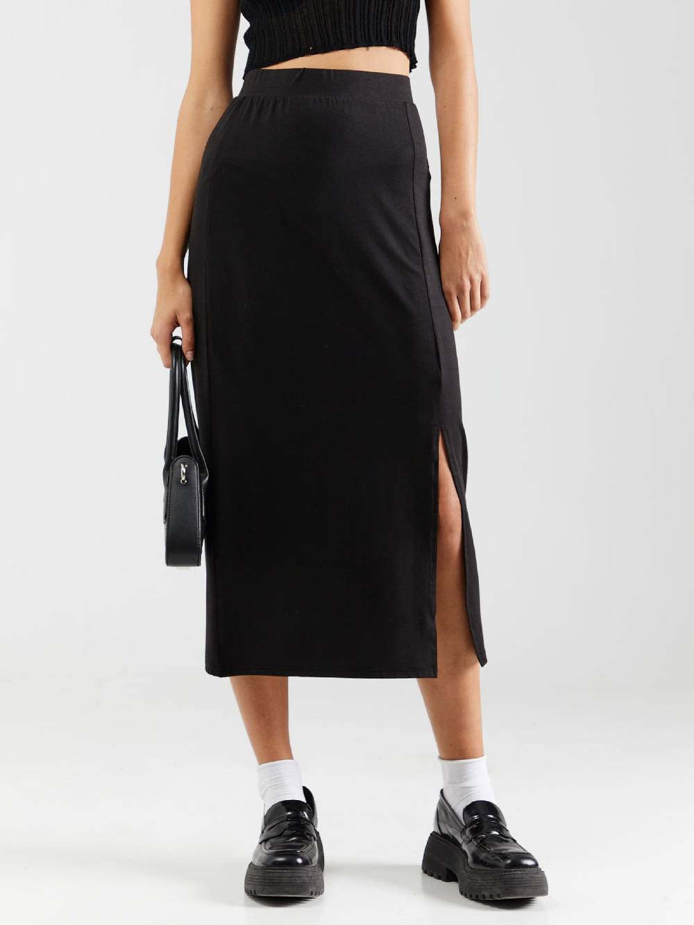 PIECES Skirt 'PCNALA' in Black Versandkostenfrei