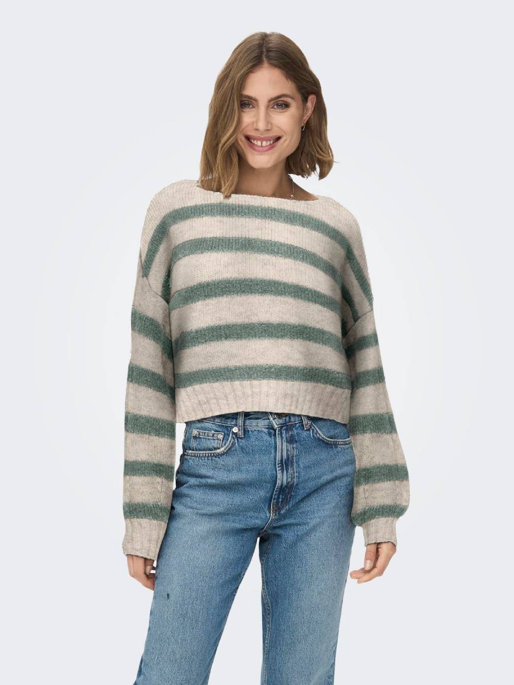 ONLY Sweater 'ONLAYA' in Beige Flash Sale