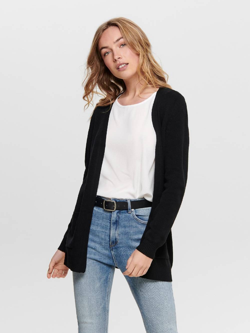ONLY Knit Cardigan 'ONLLesly' in Black Black Friday
