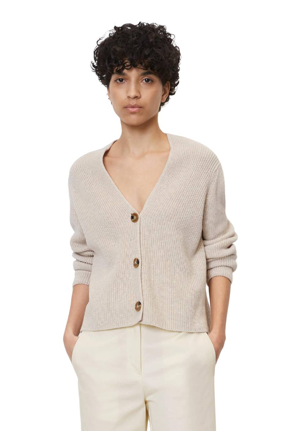 Marc O'Polo Knit Cardigan in Cream Cyber Monday