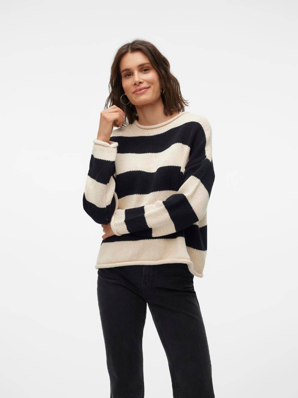 VERO MODA Sweater 'VMLEONORA' in Light Beige Vatertagsangebot