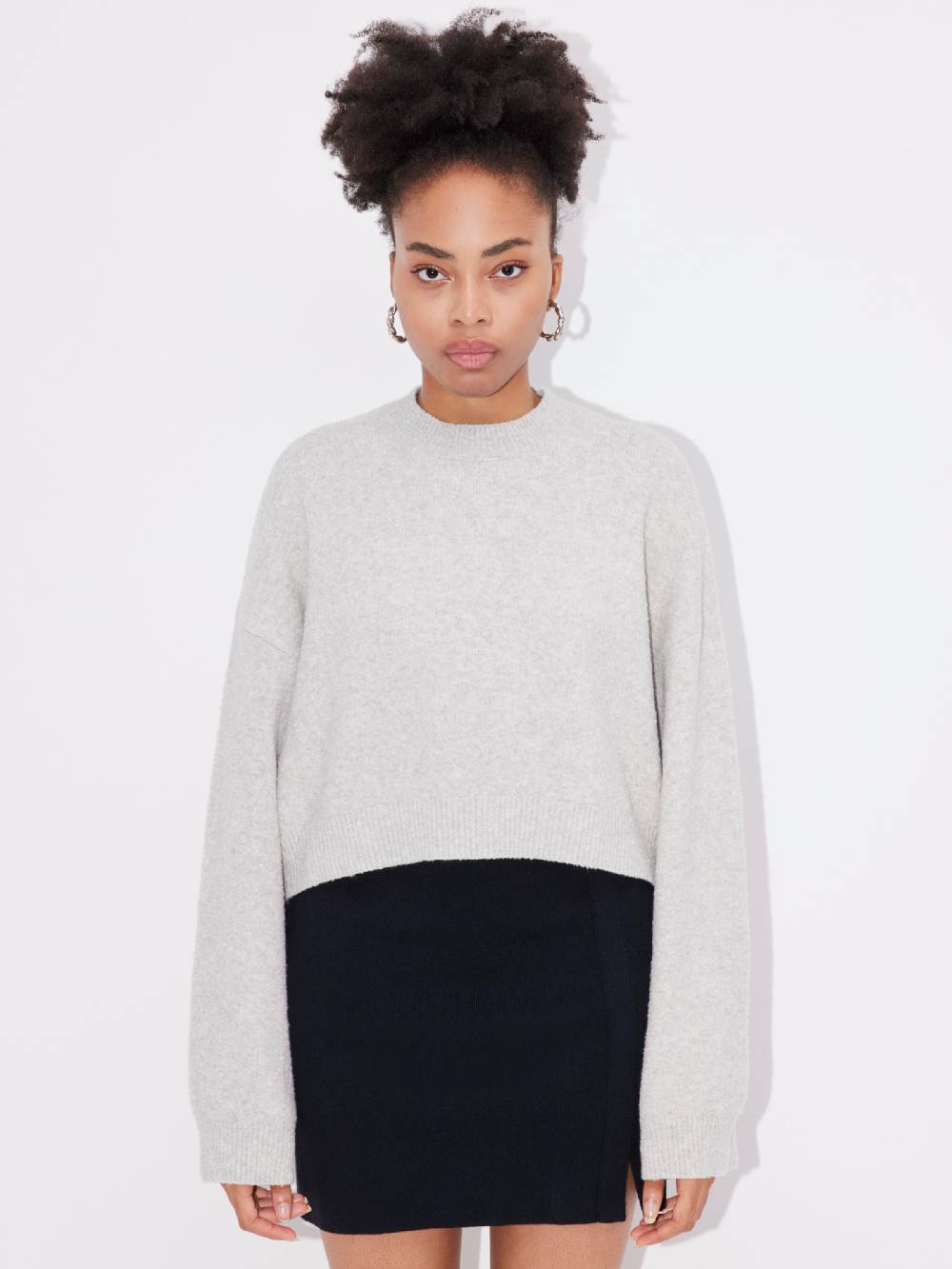 LeGer by Lena Gercke Sweater 'Elwine' in Mottled Grey Zeitlich begrenztes Angebot