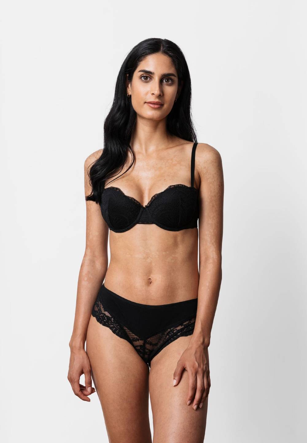 SNOCKS Boyshorts 'Spitze' in Black VIP-Rabatte