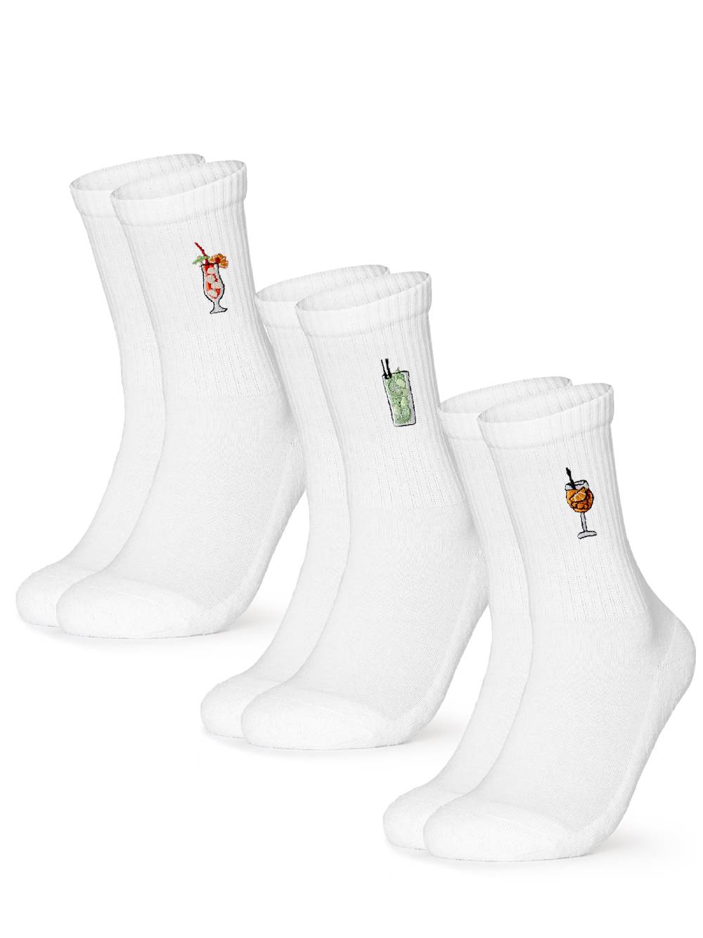 Occulto Socks 'Robin' in White Letzte 2 Tage
