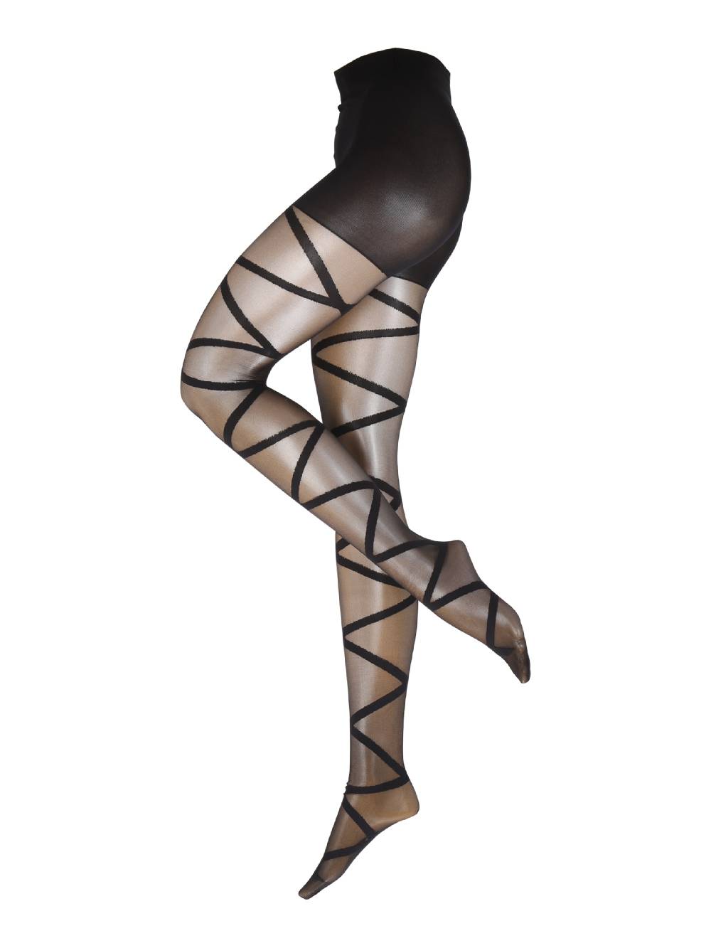 Hunkemöller Fine Tights 'Open Gladiator' in Black Speichern exportieren